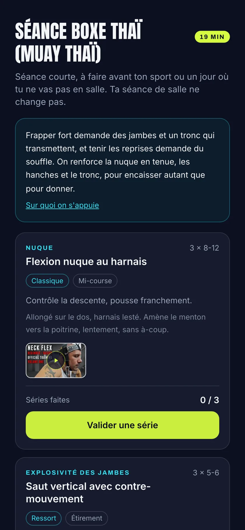Ta préparation sportive